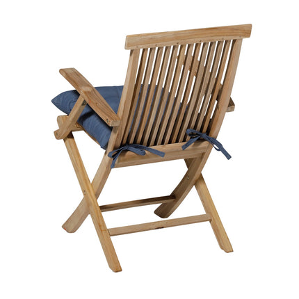 Toscane kussen ca.46x46cm Panama safier blue