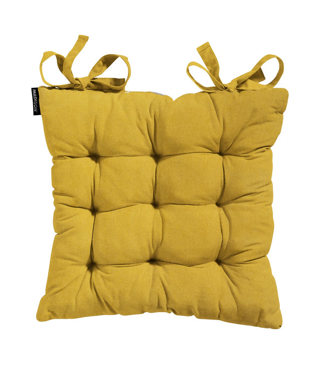 Toscane kussen ca.46x46cm Panama mustard