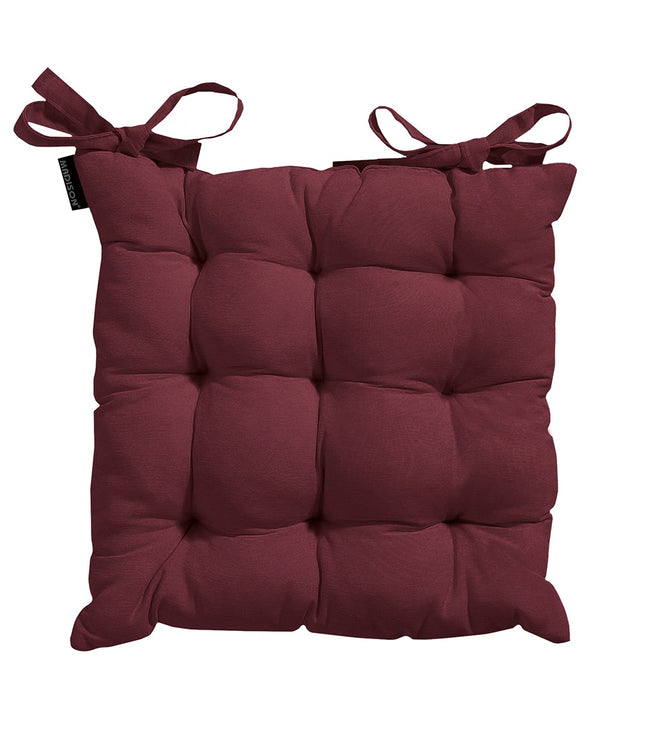 Toscane kussen ca.46x46cm Panama bordeaux