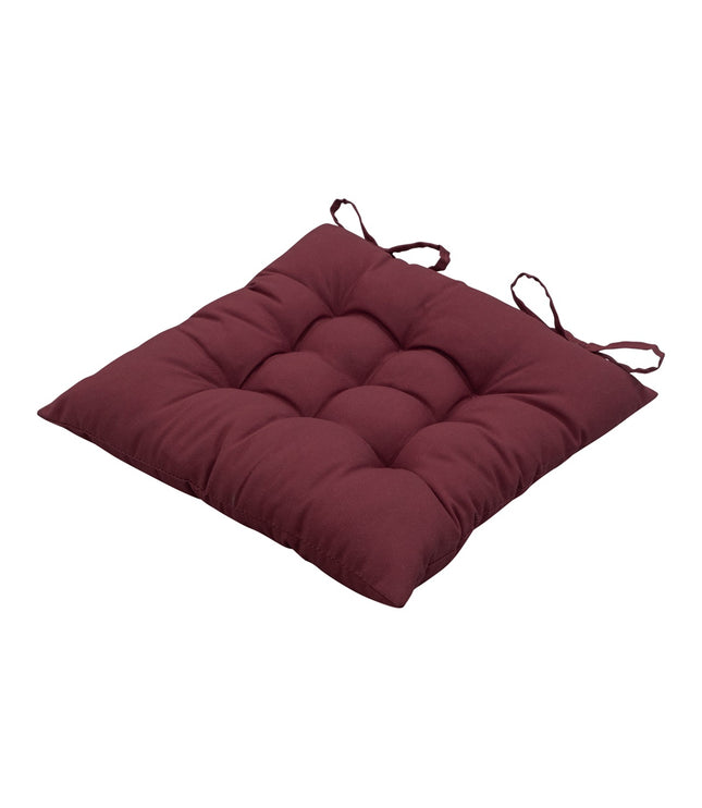 Toscane kussen ca.46x46cm Panama bordeaux