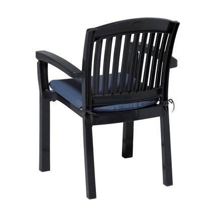 Zitkussen ca.46x48cm Panama safier blue