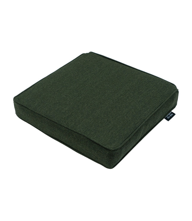 Luxe zitkussen ca.40x40cm Green canvas eco+