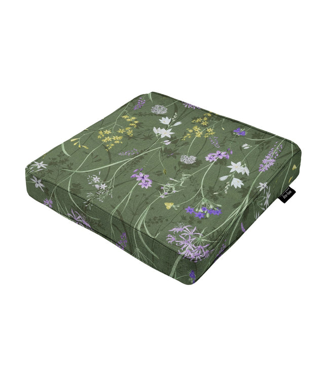 Luxe zitkussen ca.40x40cm Donna green canvas eco+