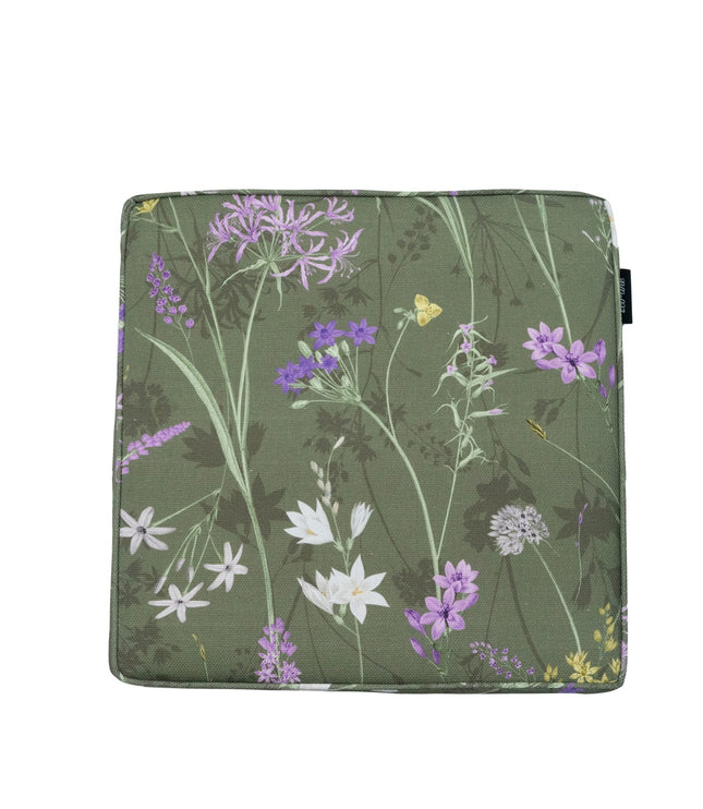 Luxe zitkussen ca.40x40cm Donna green canvas eco+